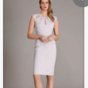 Periwinkle Sleeveless Mini Occasion Dress With Front Cutouts